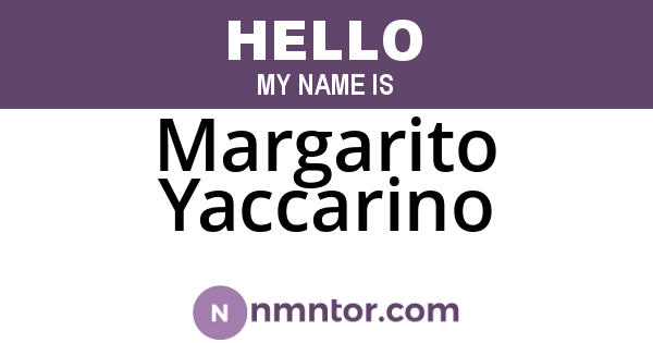 Margarito Yaccarino