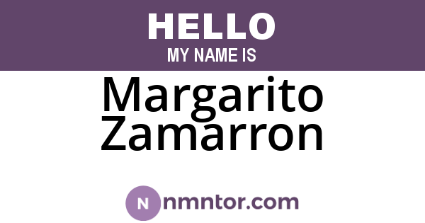 Margarito Zamarron