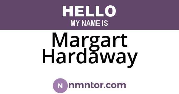 Margart Hardaway