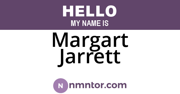 Margart Jarrett