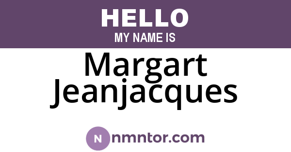 Margart Jeanjacques