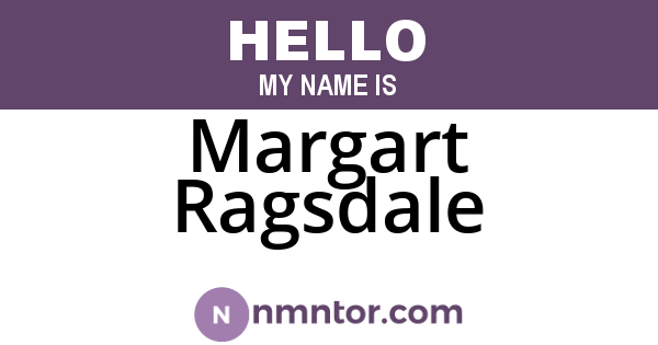Margart Ragsdale