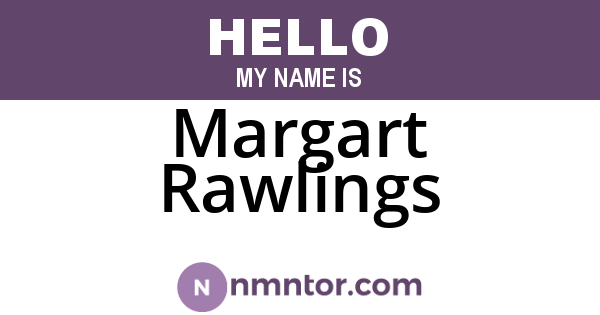 Margart Rawlings