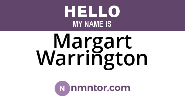 Margart Warrington