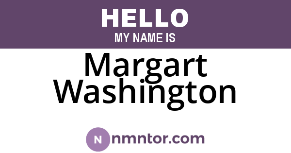 Margart Washington