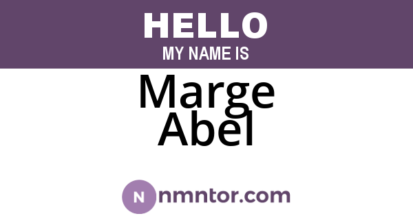 Marge Abel