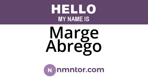 Marge Abrego