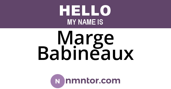 Marge Babineaux