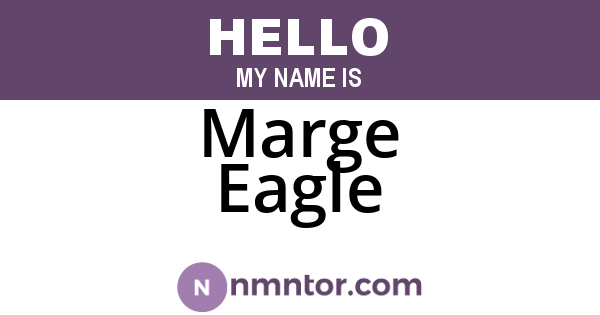 Marge Eagle