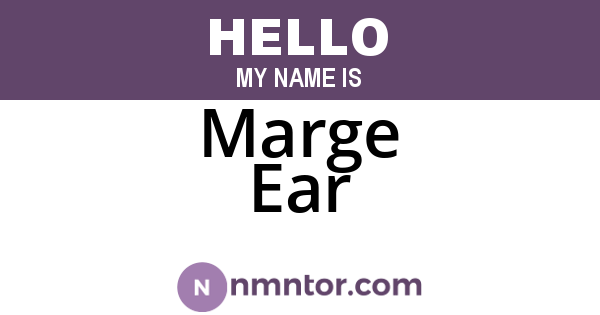 Marge Ear