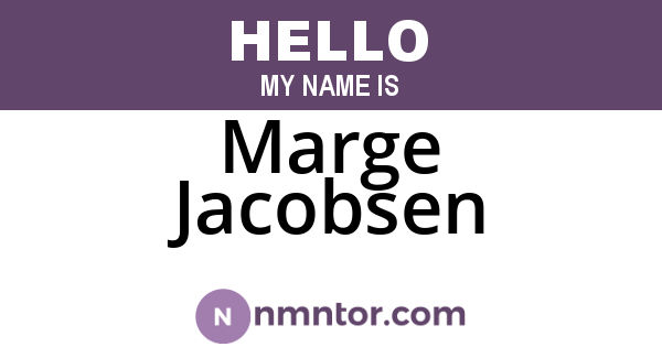Marge Jacobsen
