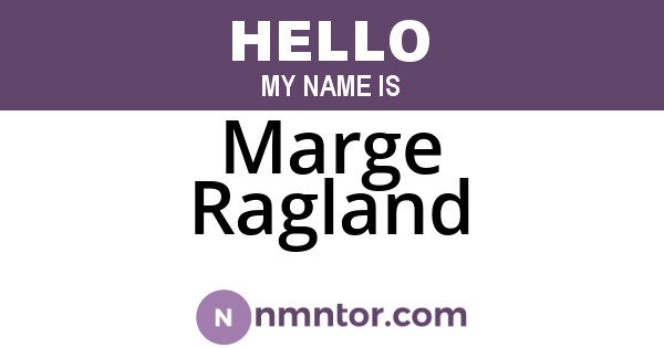 Marge Ragland