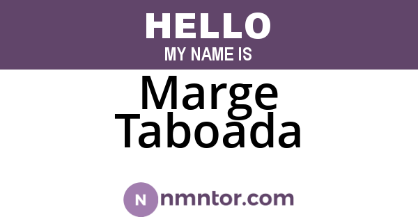 Marge Taboada