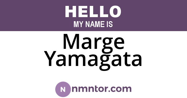 Marge Yamagata