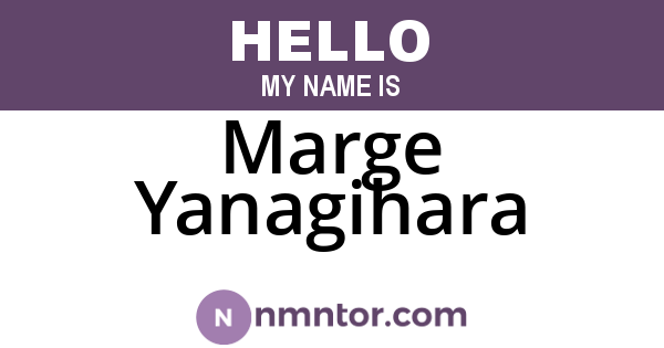 Marge Yanagihara