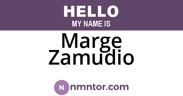 Marge Zamudio