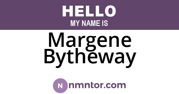Margene Bytheway