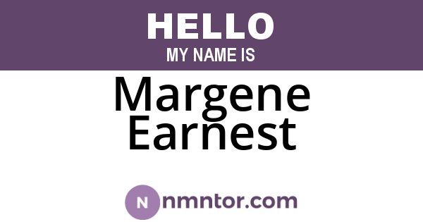 Margene Earnest