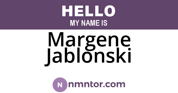 Margene Jablonski