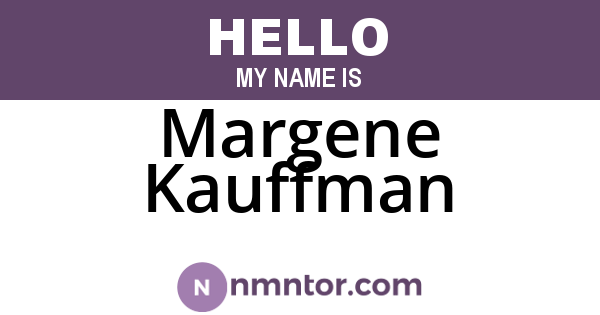 Margene Kauffman
