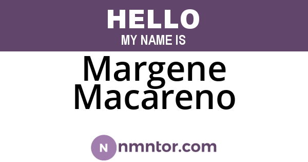 Margene Macareno