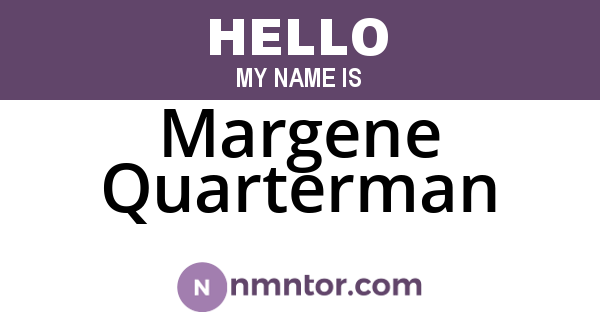 Margene Quarterman