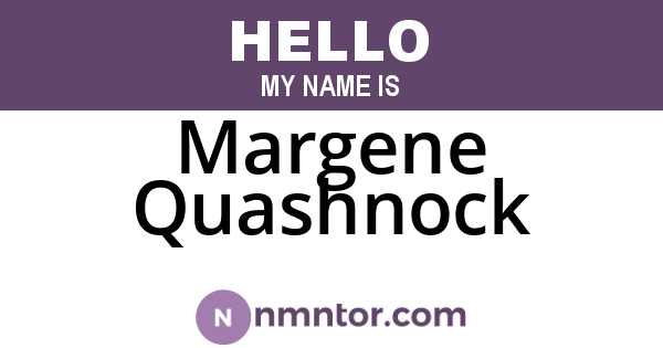 Margene Quashnock