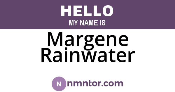 Margene Rainwater