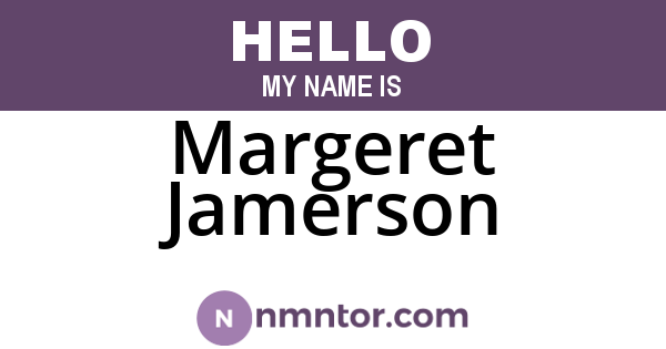Margeret Jamerson