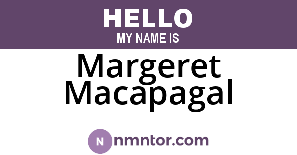 Margeret Macapagal