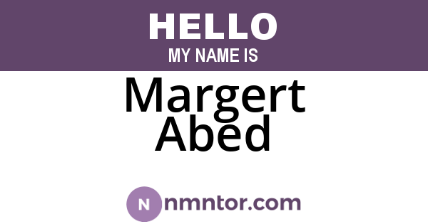 Margert Abed