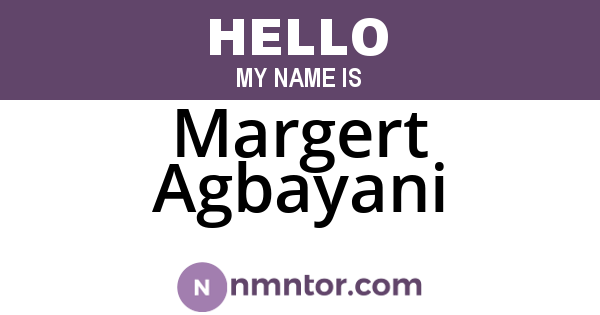Margert Agbayani