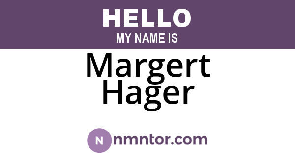 Margert Hager