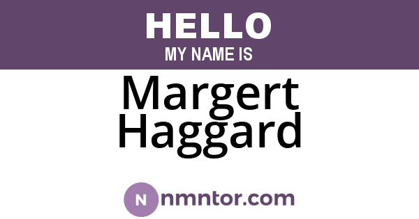 Margert Haggard