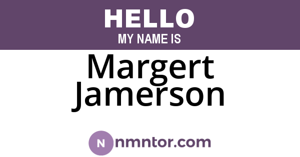 Margert Jamerson