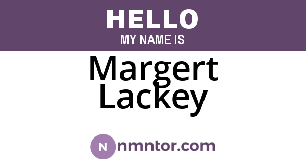 Margert Lackey