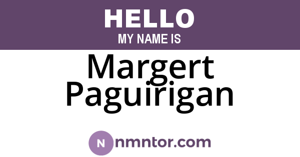Margert Paguirigan