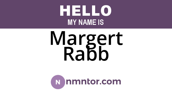 Margert Rabb