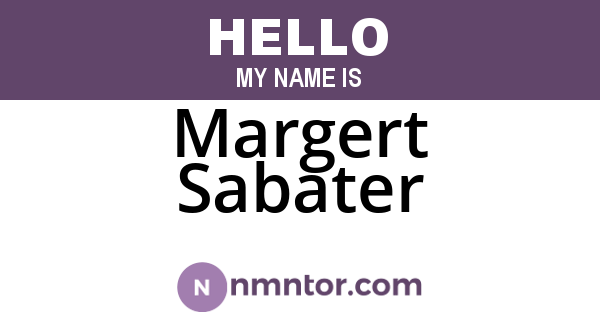 Margert Sabater