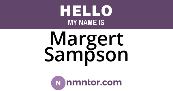 Margert Sampson
