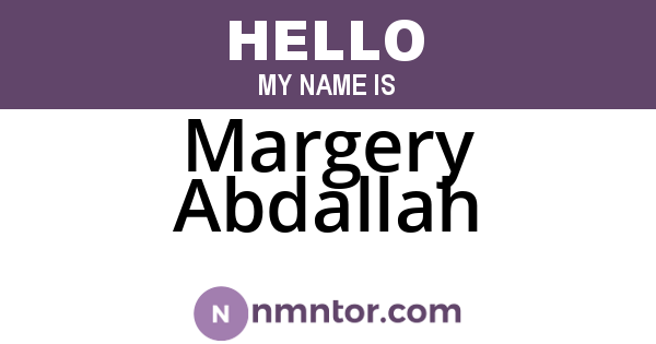 Margery Abdallah