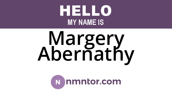 Margery Abernathy