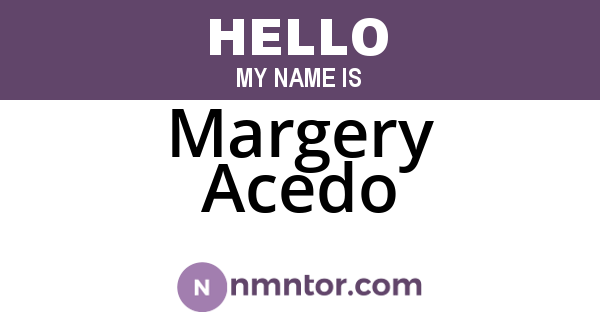 Margery Acedo