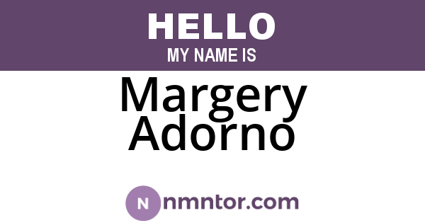 Margery Adorno