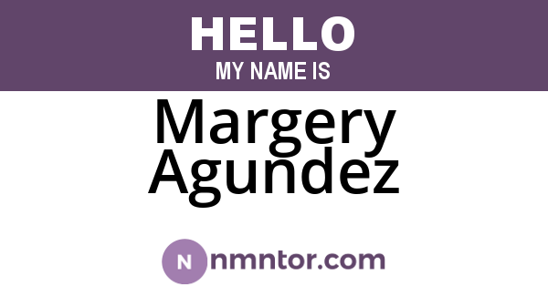 Margery Agundez