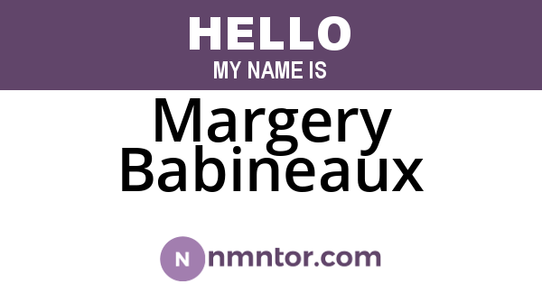Margery Babineaux