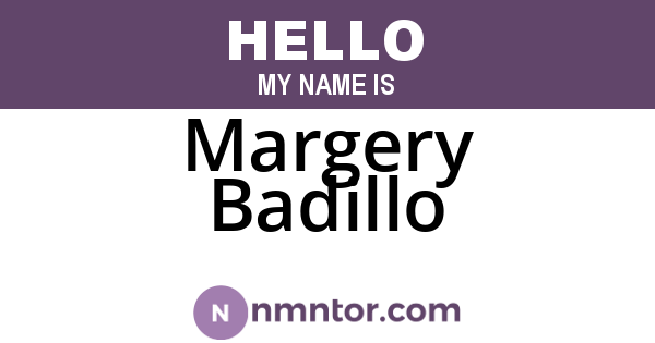 Margery Badillo
