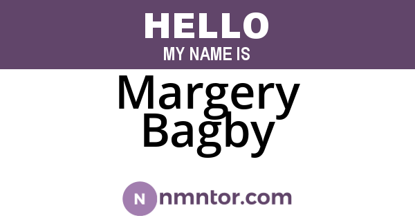 Margery Bagby