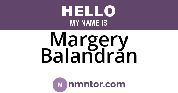 Margery Balandran