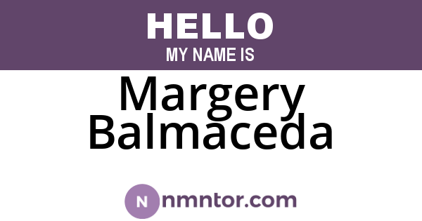 Margery Balmaceda